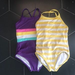Hanna Andersson 120 (6-7) swimsuit bundle.